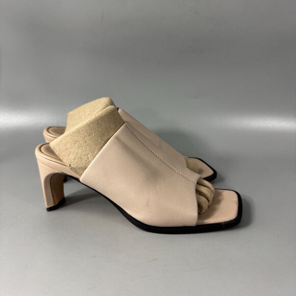 Neil J. Rodgers Sue Mules Square Toe Slim Fit Sandals, Size 37.5 - Picture 3 of 13